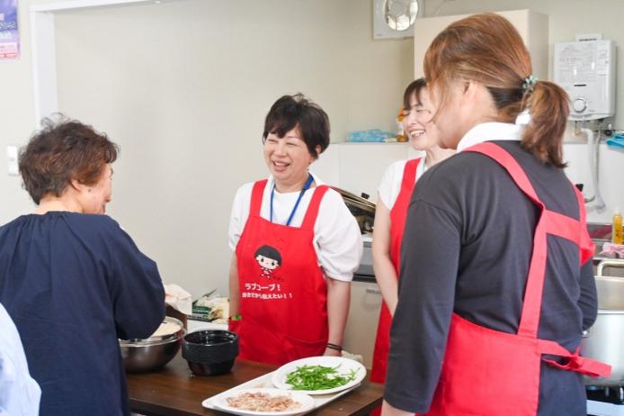 「美味しかったよ、ありがとう」の言葉に、笑顔がこぼれます。