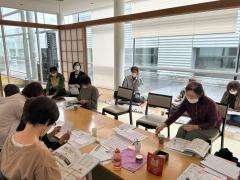 北上市に開設するセリオホール（葬祭ホール）について、担当者から説明。